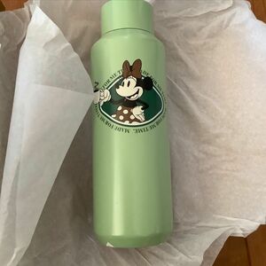 DISNEY Minnie スクリューリッドステンレスボトルライト グリーン 水筒 STARBUCKS ディズニー
