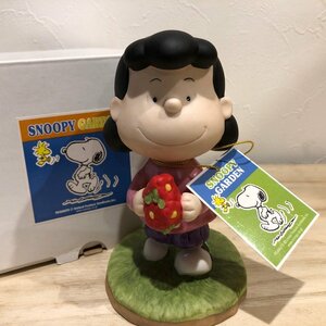 箱・タグ付き　デッドストック　ルーシー　ガーデンオーナメント　加藤工芸　スヌーピー　Snoopy　ピーナッツ　雑貨　陶器　置物　管理1・3