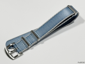  rug width :20mm high quality lustre NATO strap wristwatch belt blue gray for watch band fabric 