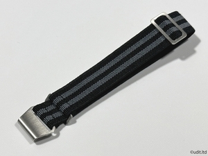  rug width 20mm/19mm MARINE-NATIONALE France navy MN strap black / gray silver tail pills wristwatch belt nylon belt NATO