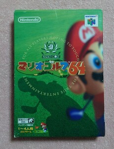 箱・説明書あり　マリオゴルフ64　端子清掃、起動確認済 ニンテンドー64ソフト