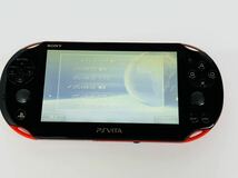 ★SONY PSVita PCH-2000 レッドブラック 携帯ゲーム機 動作品 管理番号04101_画像6