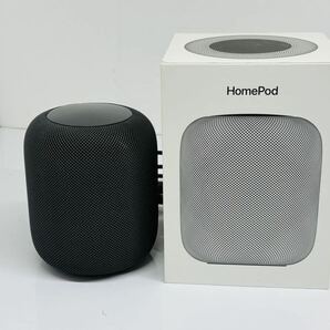 ★Apple HomePod スマートスピーカー ホームポッド スペースグレイ アップル ジャンク品 管理番号04183の画像1