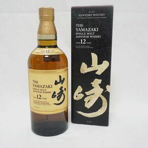 福島県内限定発送！！20歳以上！！未開栓 SUNTORY WHISKY 山崎 12年 サントリー シングルモルト ウイスキー 700ml 43% 箱付き