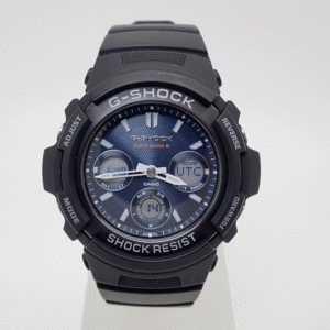 CASIO G-SHOCK カシオ Gショック ◎CASIO カシオ Gショック メンズ 電波ソーラー AWG-M100SB-2AJF 中古美品　送料無料！！