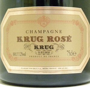 20歳以上!!【KRUG】クリュッグ ロゼ ROZE シャンパン シャンパーニュ 750ml 12% 旧ボトル 未開栓 箱付き 古酒 送料無料の画像5