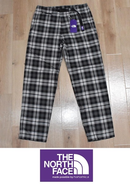 【送料無料】新品 ノースフェイス パープルレーベル Tartan Plaid Field Pants 30 NT5254N ブラックチェック