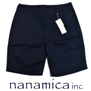 【送料無料】新品 nanamica ナナミカ チノショーツ 36 定価2万3100円 SUDS316 ネイビー Chino Shortsの画像1