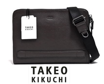 【定価2万6400円】新品 新品 TAKEO KIKUCHI タケオキクチ ''グラスゴー'' 2WAY レザークラッチバッグ 738211 冠婚葬祭 ショルダーバッグ_画像1