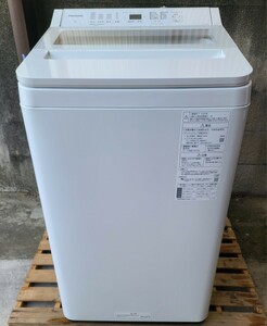 美品　2022年製 Panasonic パナソニック 洗濯機 NA-FA7H1 7.0kg ECONAVIエコナビ 風呂水ホース付属