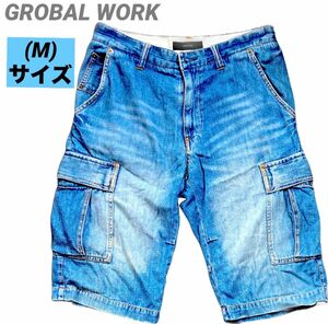 グローバルワーク　メンズ　デニム　半ズボン　ハーフパンツ　Gパン　ジーンズ　古着 デニムパンツ パンツ　GROBAL WORK