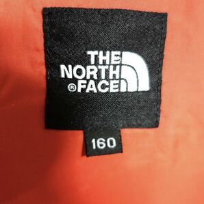 ノースフェイス マウンテンパーカー アウター 美品 キッズ160 オレンジ系 正規品 THE NORTH FACE 希少デザインの画像6