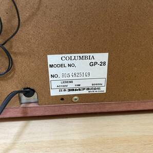 【7009】通電確認済み COLUMBIA コロンビア GP-28 卓上型ステレオシステム レコード ラジオ CD カセット 動作未確認 現状品 長期保管品の画像4