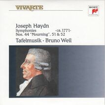 [CD/Sony]ハイドン:交響曲第44,51&52番/A.コスター(n-hr)B.ヴァイル&ターフェルムジーク・バロック管弦楽団 1992.2_画像1