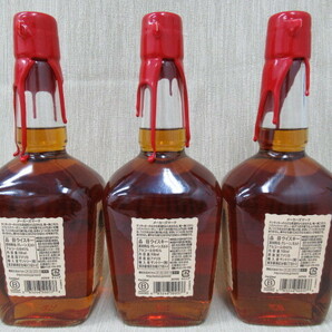 【未開栓】 メーカーズマーク レッドトップ 3本 計2100ml Maker`s Mark BOURBON WHISKY 700ml 45％の画像5