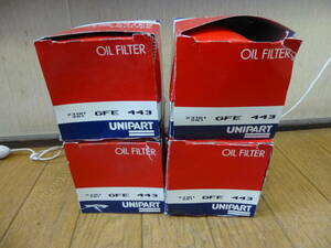 * new goods storage goods 4 piece set engine oil filter / oil element UNIPART GFE443 search old car Rover Mini Cooper 