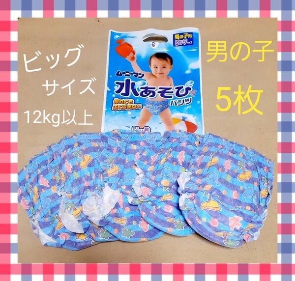 ムーニーマン 水あそび パンツ 男の子用 ビッグサイズ