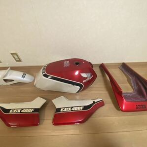 cbx400f 外装 セット ビート BEET 当時物 タンクとサイドカバーオリジナル当時物の画像1