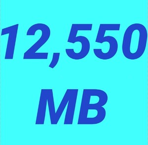 mineo マイネオ パケットギフト 約12.5GB 12550MB 匿名 迅速対応 数量限定 