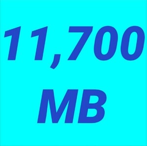 mineo マイネオ パケットギフト 約11.7GB 11700MB 匿名 迅速対応 数量限定 