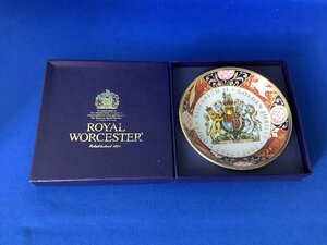 □■□ROYAL　WORCESTER　ロイヤルウースター　クイーンエリザベスⅡ　プレート/飾り皿(保管品)□■□