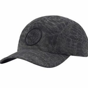 【新品未使用】 Supreme Stone Island Camp Cap ストーンアイランド キャップ Black シュプリーム