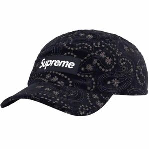 【新品未使用】 Supreme Velvet Paisley Camp Cap ベルベット ペイズリー シュプリーム キャップ