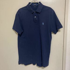 POLO RALPH LAUREN　ポロラルフローレン　定番半袖ポロシャツ　ネイビー紺色　サイズM