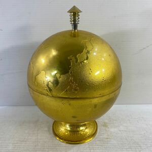  globe type ice pail ice inserting objet d'art ornament retro interior antique plastic container condition included gold color Gold color rare rare 