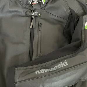 【新品同様！売切】 KUSHITANI × Kawasaki CHROME JACKET SE L ) クシタニ カワサキ レザージャケット クロームジャケット SE Lサイズの画像4