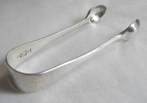 UK Antique Silver Silver Tong Silver 925 32,1g Лондон Лондон 1901 Эдвард Холл Марк Стерлинг Серебряный Красавица!