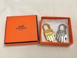 HERMES カデナ ハンド ゴールドシルバーセット 2002年限定 管FARR