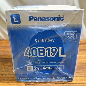 未使用 Panasonic カーバッテリー 40B19L 管BHARの画像2