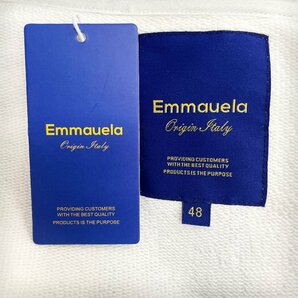 ★★個性・パーカー 定価3万◆Emmauela・イタリア・ミラノ発◆コットン 上品 花柄 トレーナー スウェット プルオーバー 男女兼用 M/46の画像9