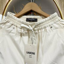 定番EU製＆定価3万◆UABONI*Paris*ショートパンツ*ユアボニ*パリ発◆高級 コットン 通気 無地 ソフト 半ズボン 紳士 通勤 通学 夏服 XL/50_画像3