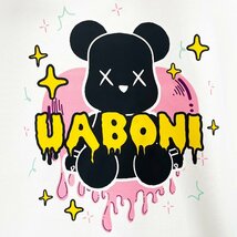 個性EU製＆定価4万◆UABONI*Paris*パーカー*ユアボニ*パリ発◆コットン100％ 高級 ソフト クマ スウェット 可愛い トレーナー 男女兼用 XL_画像6