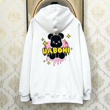 個性EU製＆定価4万◆UABONI*Paris*パーカー*ユアボニ*パリ発◆コットン100％ 高級 ソフト クマ スウェット 可愛い トレーナー 男女兼用 XL_画像1