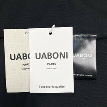 定番EU製＆定価4万◆UABONI*Paris*ポロシャツ*ユアボニ*パリ発◆長袖 上品 伸縮性 薄手 総柄 カジュアル 通勤 ビジネス ゴルフ 2XL/52_画像10