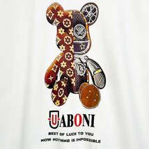 高級EU製＆定価4万◆UABONI*Paris*トレーナー*ユアボニ*パリ発◆綿100％ 高級 モノグラム クマ トップス カットソー トレンド 日常着2XL/52_画像5