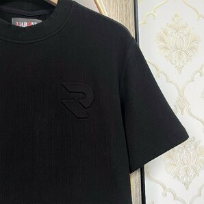 最上級EU製＆定価3万◆UABONI*ユアボニ*半袖Tシャツ*フランス*パリ発◆高品質カシミヤ ソフト 無地 サマーニット プルオーバー トップス Lの画像6