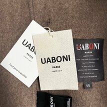 最高峰EU製＆定価7万◆UABONI*Paris*テーラードジャケット*ユアボニ*パリ発◆上級カシミヤ 暖かさ ソフト チェック柄 ビジネス 紳士 XL/50_画像9