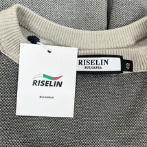 個性ヨーロッパ製※定価5万◆ブルガリア発※RISELIN セーター 上質ウール混 丸首 防寒 ソフト 総柄 オシャレ 遊び心 ニット 秋冬 M/46_画像10