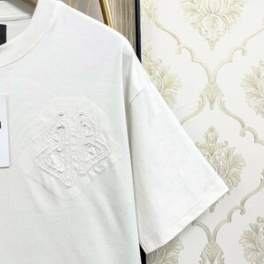 個性EU製＆定価2万◆UABONI*Paris*半袖Tシャツ*ユアボニ*パリ発◆コットン100％ 薄手 伸縮性 ストリート カットソー シンプル 日常 夏 M/46の画像7