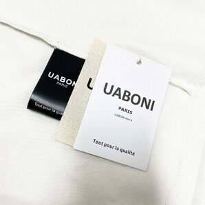 個性EU製＆定価2万◆UABONI*Paris*半袖Tシャツ*ユアボニ*パリ発◆コットン100％ 薄手 伸縮性 ストリート カットソー シンプル 日常 夏 M/46の画像9