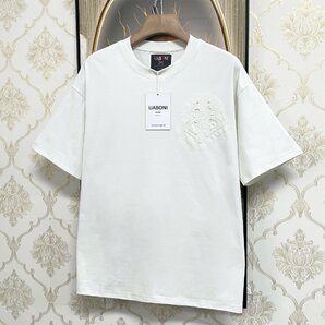 個性EU製＆定価2万◆UABONI*Paris*半袖Tシャツ*ユアボニ*パリ発◆コットン100％ 薄手 伸縮性 ストリート カットソー シンプル 日常 夏 L/48の画像8