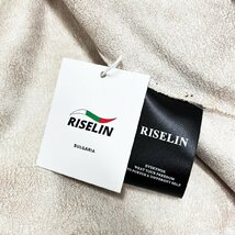 人気ヨーロッパ製※定価10万◆ブルガリア発※RISELIN 豪華ミンク/カシミヤ混・毛皮コート ソフト 防寒 無地 キレイめ レディース M/46_画像10