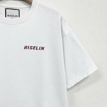 上品ヨーロッパ製※定価2万◆ブルガリア発※RISELIN 半袖Tシャツ 上質 薄手 通気 プリント 遊び心 トップス カットソー 個性 夏服 2XL/52_画像7