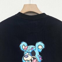 個性ヨーロッパ製※定価2万◆ブルガリア発※RISELIN 半袖Tシャツ 高級 人気 通気 快適 クマ トップス プルオーバー ストリート 街着 M/46_画像4