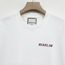 上品ヨーロッパ製※定価2万◆ブルガリア発※RISELIN 半袖Tシャツ 上質 薄手 通気 プリント 遊び心 トップス カットソー 個性 夏服 2XL/52_画像3