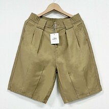 人気ヨーロッパ製※定価3万◆ブルガリア発※RISELIN ショートパンツ コットン100％ ゆったり 通気 爽やか 無地 定番 半ズボン 短パン 夏2XL_画像1